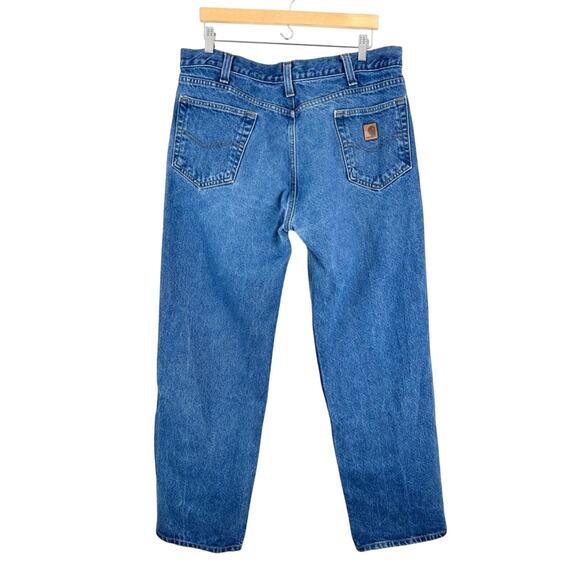 Carhartt Other - Carhartt B460 Straight Leg Relaxed Fit Jean Medium Wash Size‎ 38 X 32